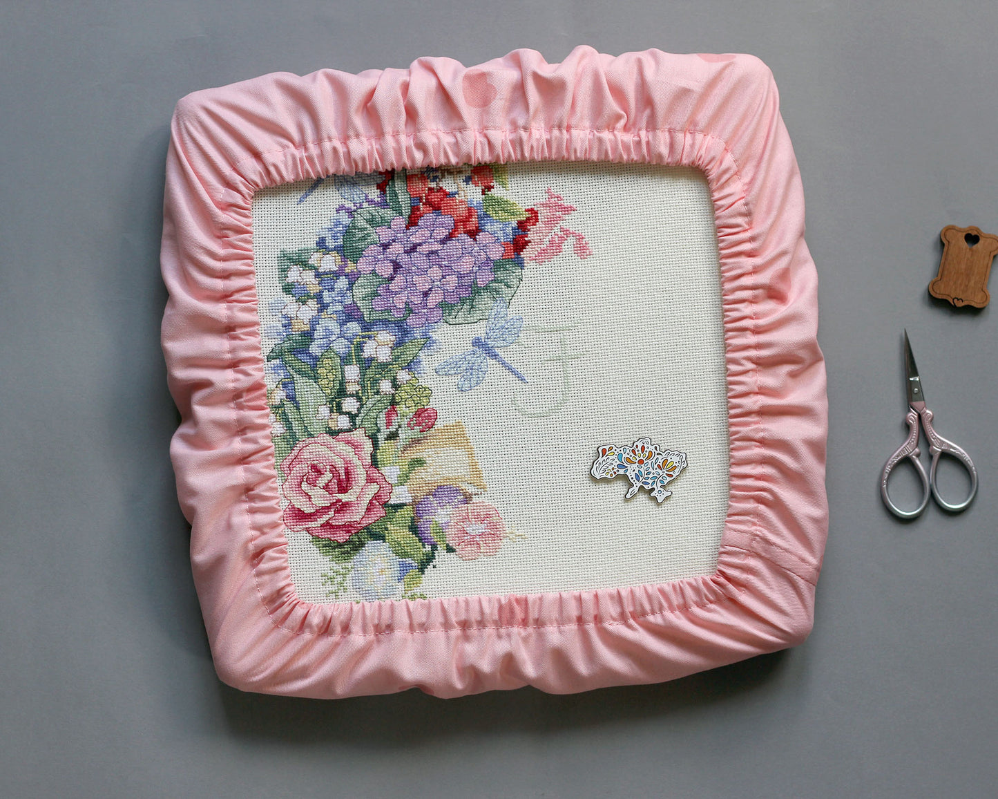 Cross Stitch Grime Guard for Q-Snap, Nurge & Scroll Frames - Handmade Embroidery Hoop Cover
