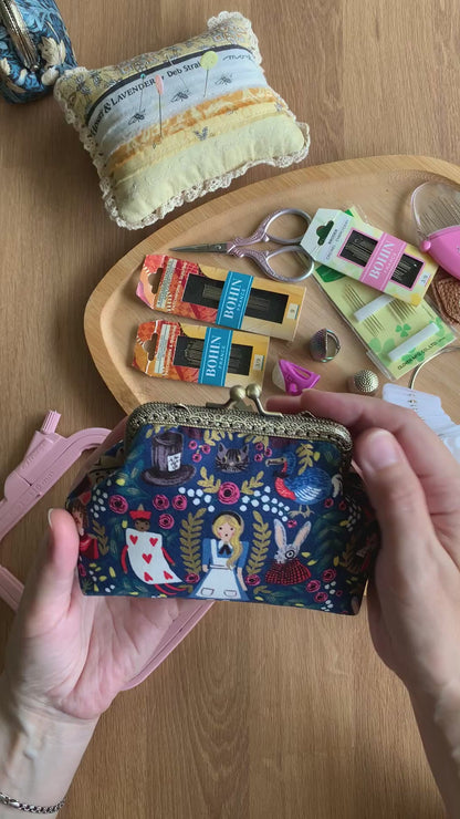 Alice in Wonderland Craft Tool Organizer Pouch